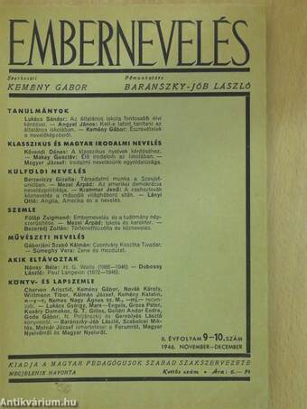 Embernevelés 1946. november-december