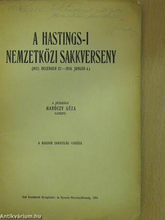 A hastings-i nemzetközi sakkverseny