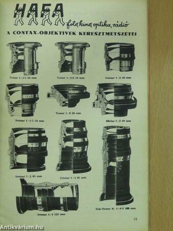 HAFA 72. számu árjegyzék 1934. április