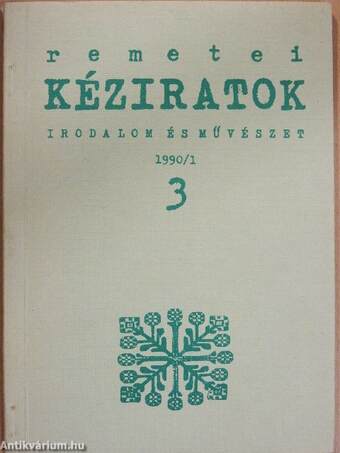 Remetei kéziratok 1990/1.