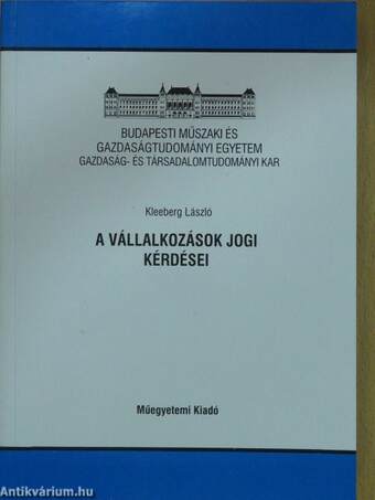 A vállalkozások jogi kérdései