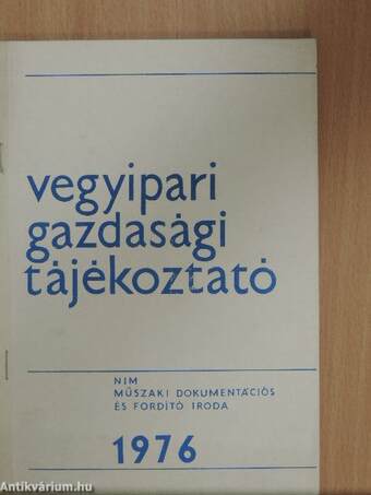 Vegyipari Gazdasági Tájékoztató 1976/2.