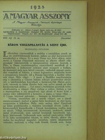 A Magyar Asszony 1928. december