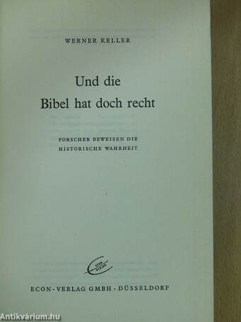 Und die Bibel hat doch recht