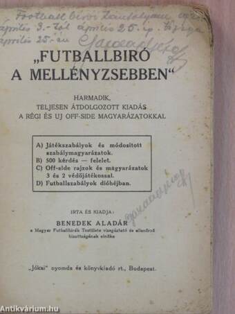 "Futballbiró a mellényzsebben"