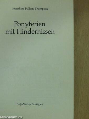 Ponyferien mit Hindernissen