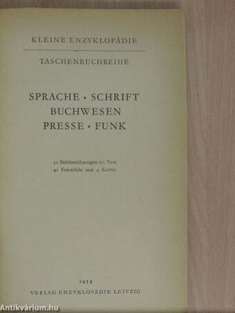 Sprache, schrift, buchwesen, presse, funk