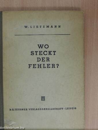 Wo steckt der Fehler?