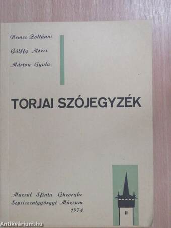 Torjai szójegyzék