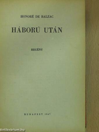 Háború után