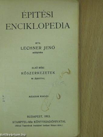 Építési enciklopedia I.