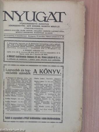 Nyugat 1919. február 16-március 1.