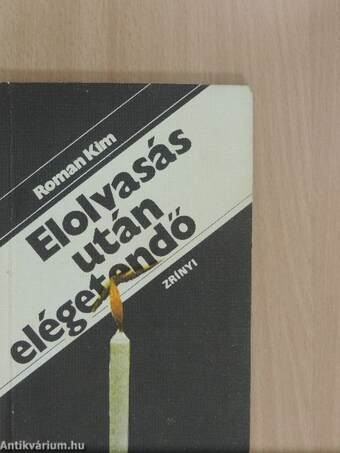 Elolvasás után elégetendő