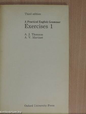 A Practical English Grammar Exercises 1