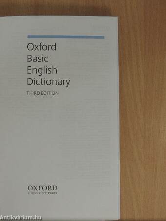 Oxford Basic English Dictionary