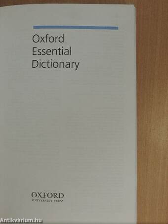 Oxford Essential Dictionary