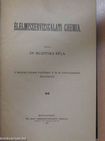 Élelmiszervizsgálati Chemia/A minőségi chemiai analizis módszerei