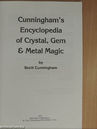 Cunningham's Encyclopedia of Crystal, Gem & Metal Magic