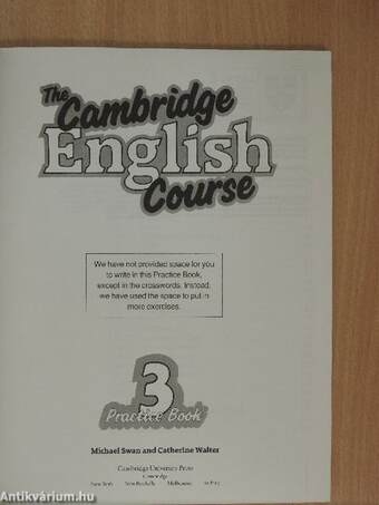 The Cambridge English Course 3. - Practice Book