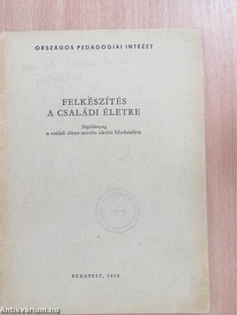 Felkészítés a családi életre