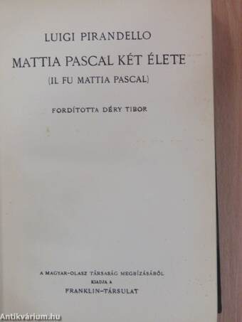 Mattia Pascal két élete