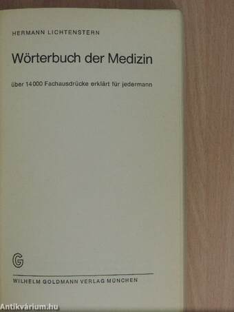 Wörterbuch der Medizin