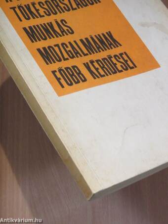 A fejlett tőkésországok munkásmozgalmának főbb kérdései