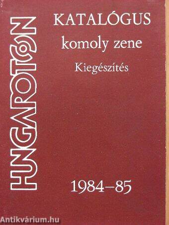 Hungaroton katalógus 1984-85