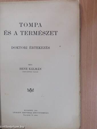 Tompa és a természet