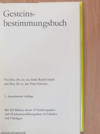 Gesteinsbestimmungsbuch