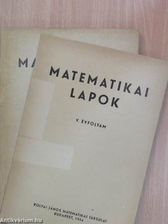 Matematikai Lapok 1954/4.