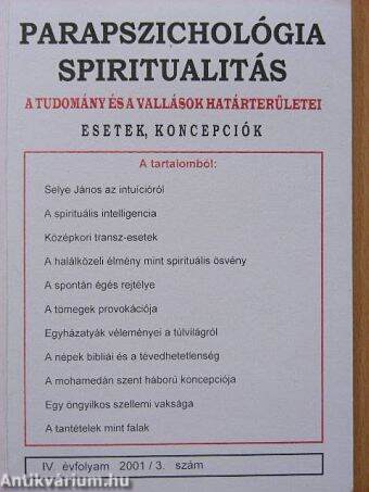 Parapszichológia-Spiritualitás 2001/3.