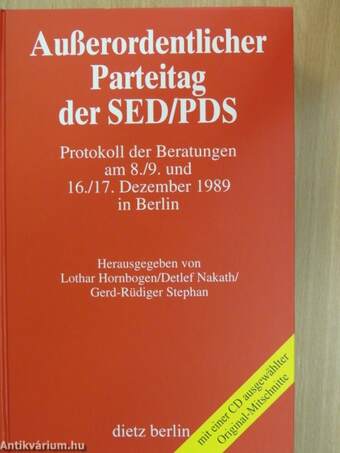 Außerordentlicher Parteitag der SED/PDS - CD-vel