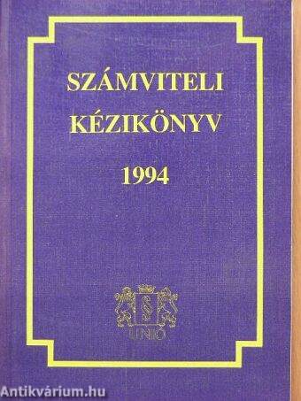 Számviteli kézikönyv 1994.