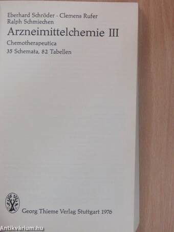 Arzneimittelchemie III.