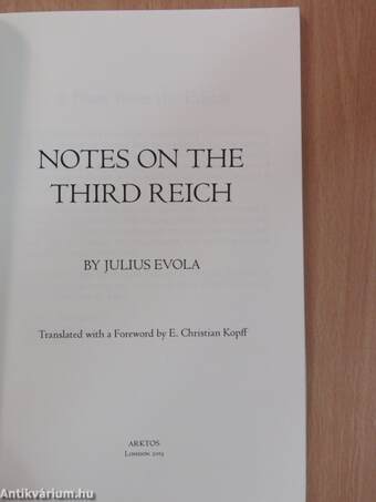 Notes on the Third Reich