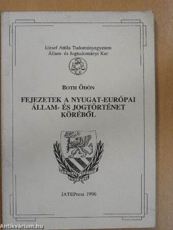 Fejezetek a nyugat-európai állam- és jogtörténet köréből