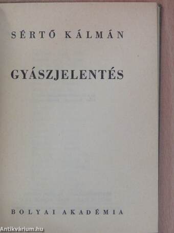 Gyászjelentés