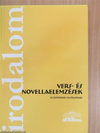 Vers- és novellaelemzések - irodalom