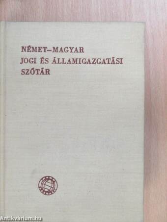 Német-magyar jogi és államigazgatási szótár