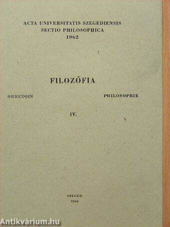 Filozófia IV.
