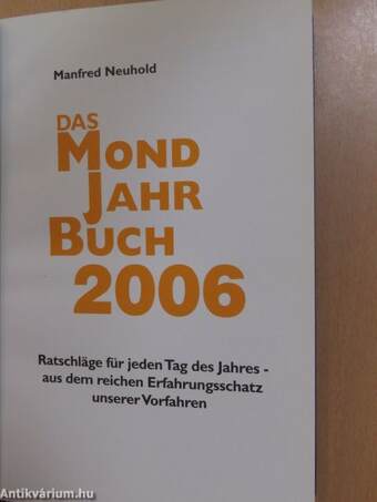 Das Mond Jahr Buch 2006