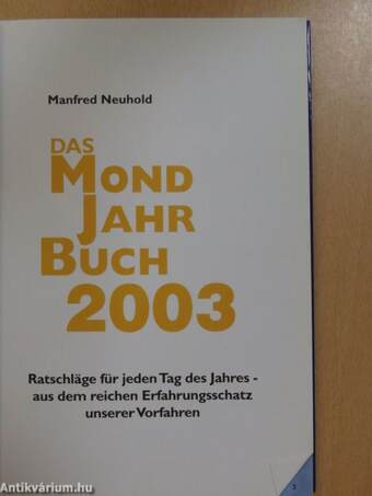 Das Mond Jahr Buch 2003