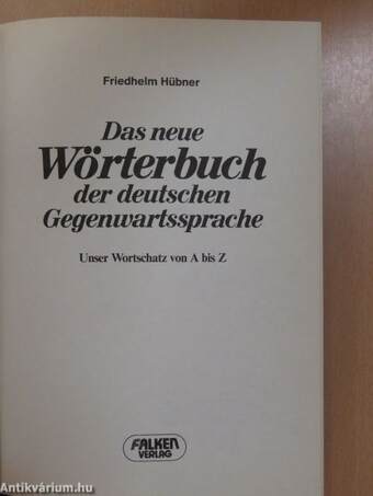 Das neue Wörterbuch der deutschen Gegenwartssprache