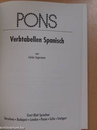 PONS Verbtabellen Spanisch