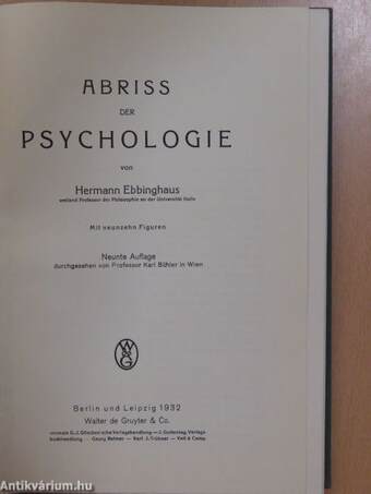 Abriss der Psychologie