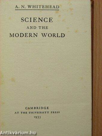 Science and the modern world