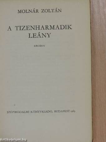 A tizenharmadik leány