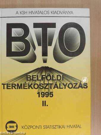 Belföldi termékosztályozás II. 1995