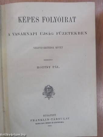 Képes Folyóirat 1910. I-II.